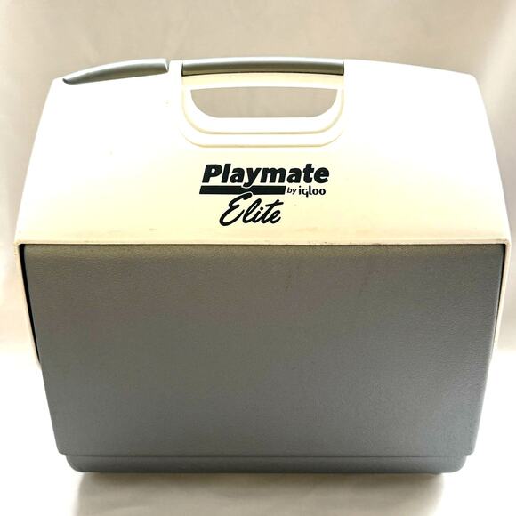 Playmate By Igloo Elite Grey White Flip Top Cooler - Picture 1 of 4